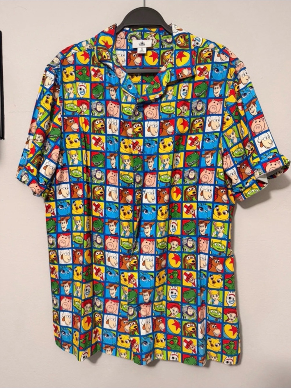 Men's Multicolor Graphic Short-Sleeve Shirt - Novelty Pattern